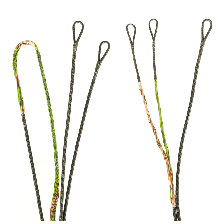 FirstString Green/Brown Premium String Kit Compatible with Hoyt Spyder30 2Cam