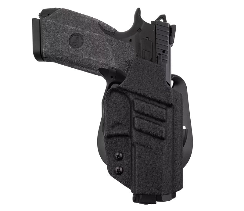 1791 Gunleather CZ P10C OWB Kydex Paddle Holster Black Right-Hand