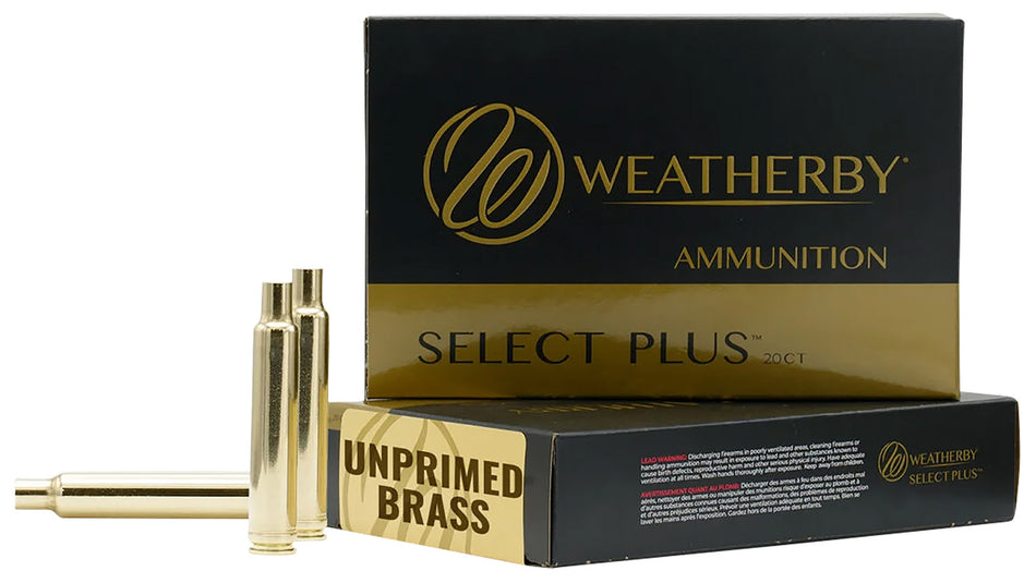 Weatherby Unprimed Brass Rifle Cases 340 Weatherby Mag 20/Box