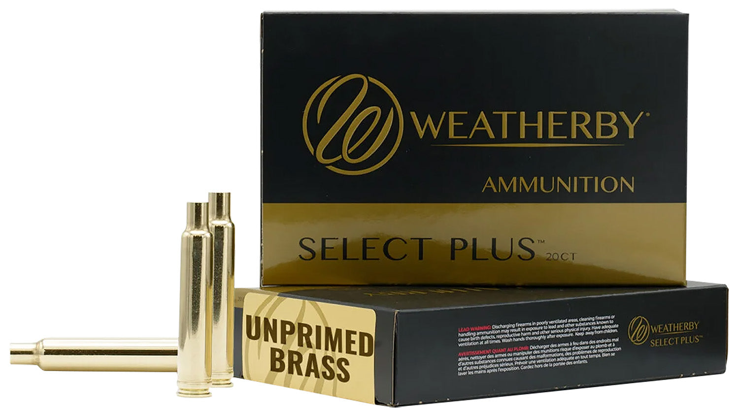 Weatherby Unprimed Brass Rifle Cases 30-378 Weatherby Mag 20/Box