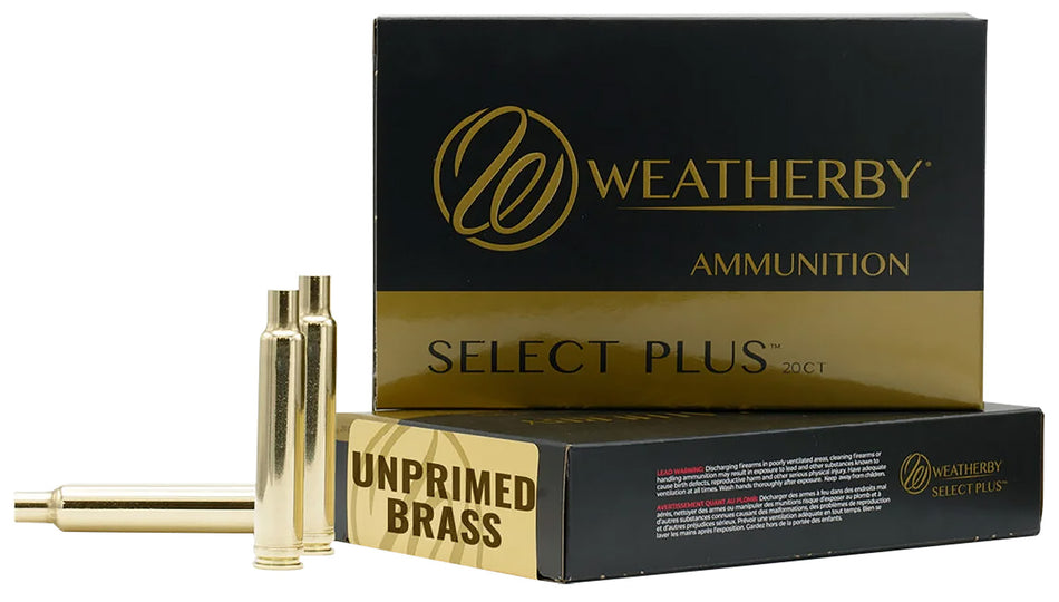 Weatherby Unprimed Brass Rifle Cases 30-378 Weatherby Mag 20/Box