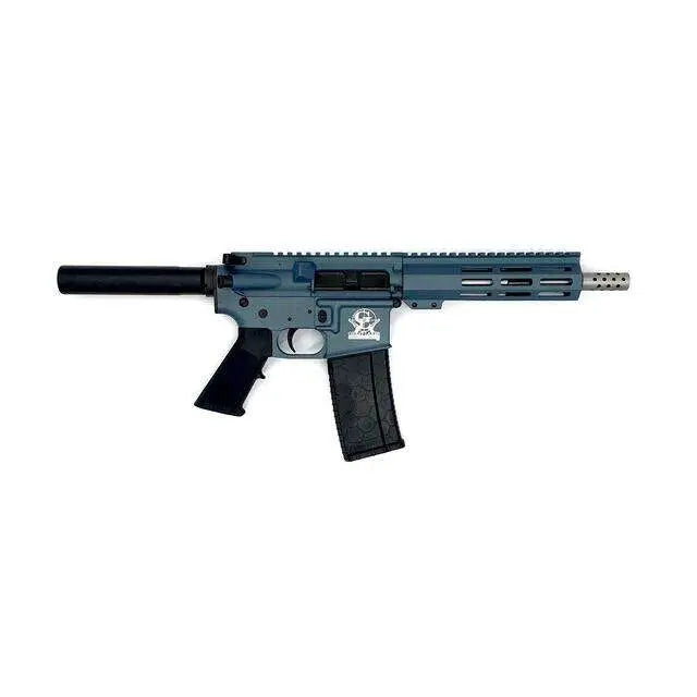 GREAT LAKES FIREARMS 223 WYLDE PISTOL 7.5" STS TITANIUM BLUE 30RD