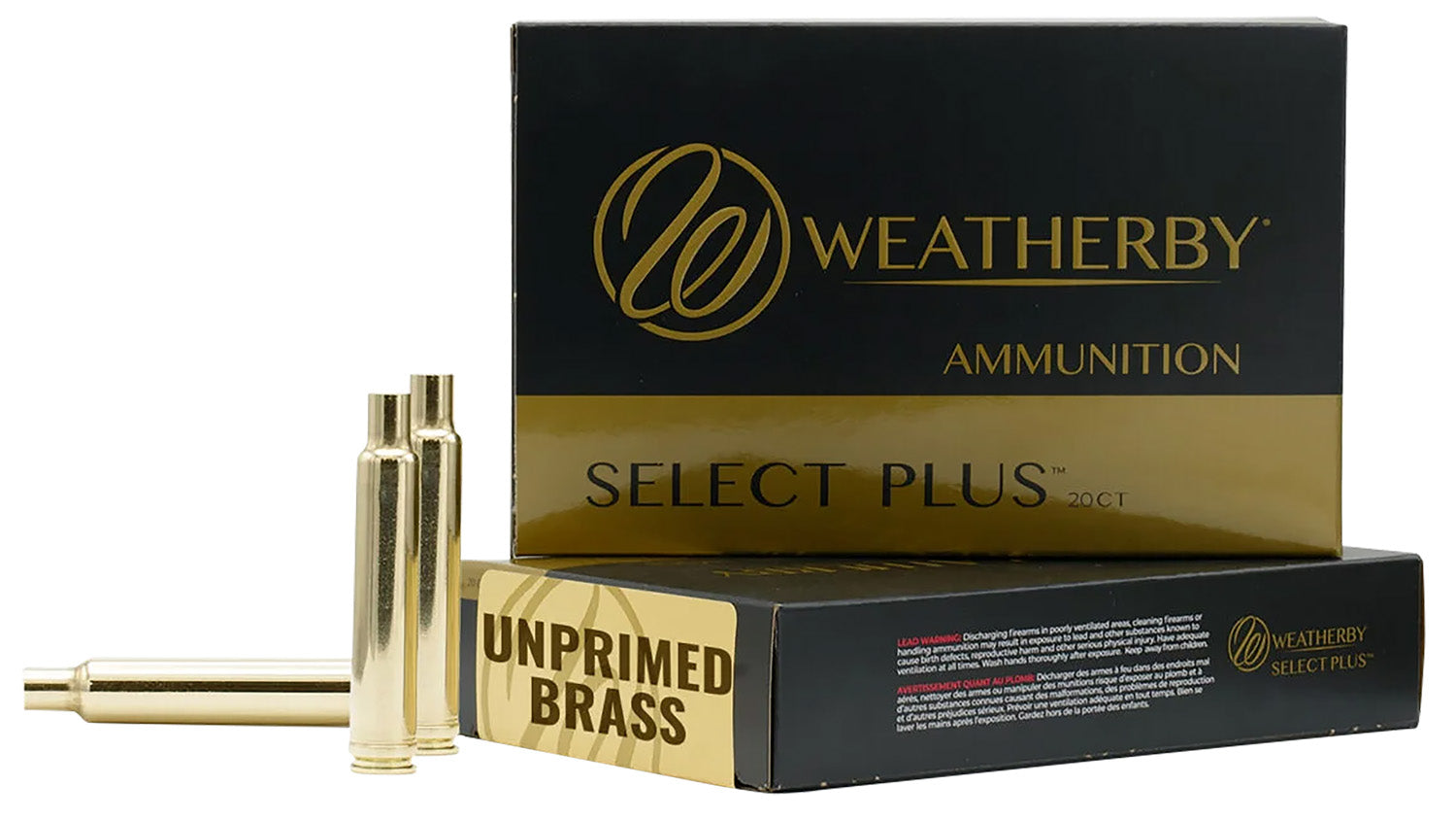 Weatherby Unprimed Brass Rifle Cases 338-378 Weatherby Mag 20/Box