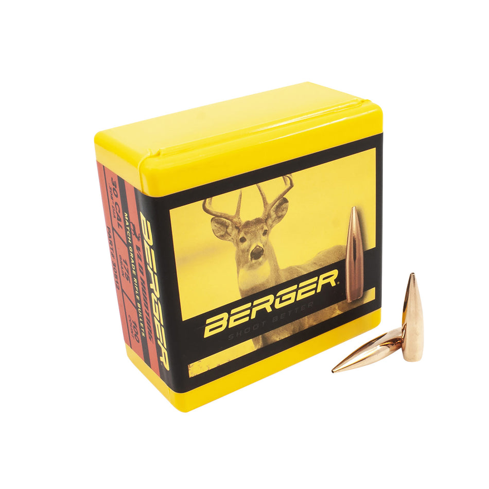 Berger VLD Hunting Long Range 30 Cal 175gr Reloading Bullets 100/Box