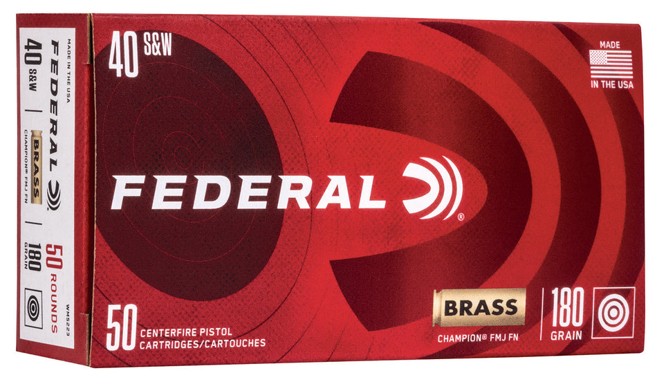 Federal Champion Training Full Metal Jacket 180 Grain .40 S&W 1000 fps