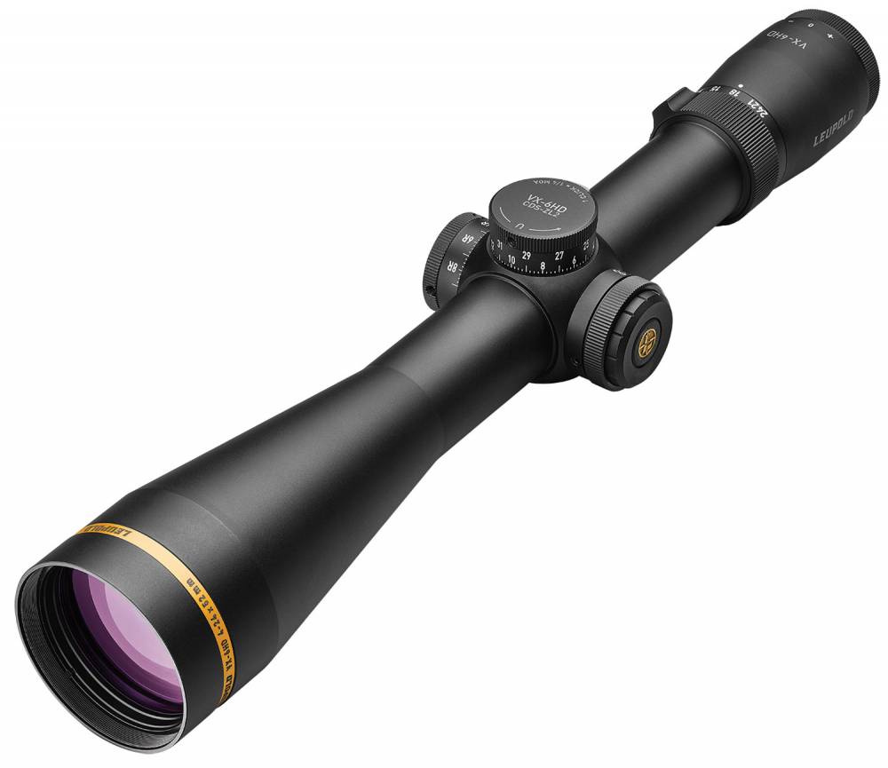 Leupold VX-6HD 4-24x52mm 34mm Tube CDS-IL Illuminated Impact-23 MOA SFP Firearm Scope Black Matte