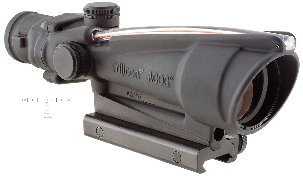 Trijicon 100153 ACOG Fixed 3.5x35mm Scope Black Anodized Illuminated Red Horseshoe BDC Reticle .223/5.56