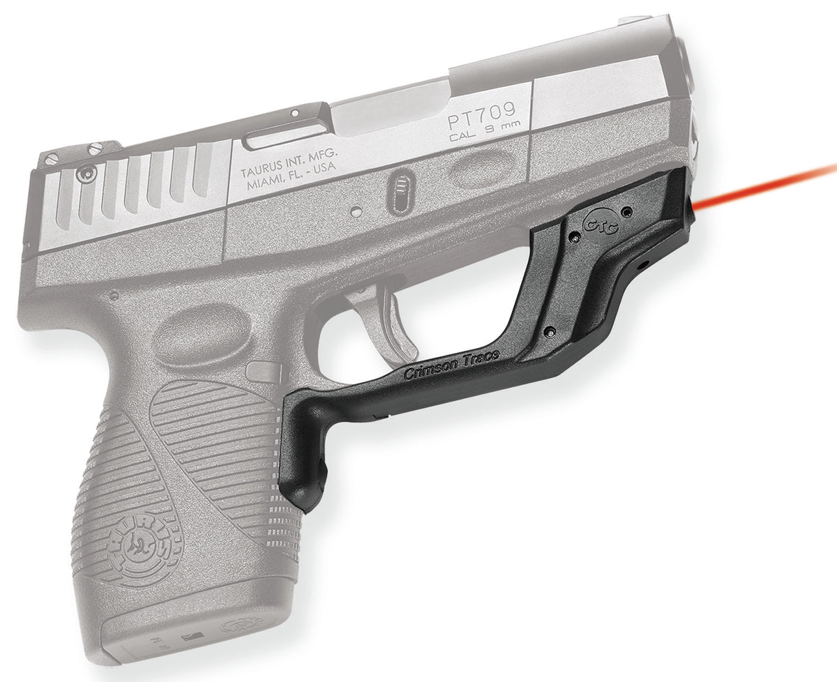 Crimson Trace 0160001 Red Laser Laserguard for Taurus Slim 709/708/740 Pistols, Black Polymer