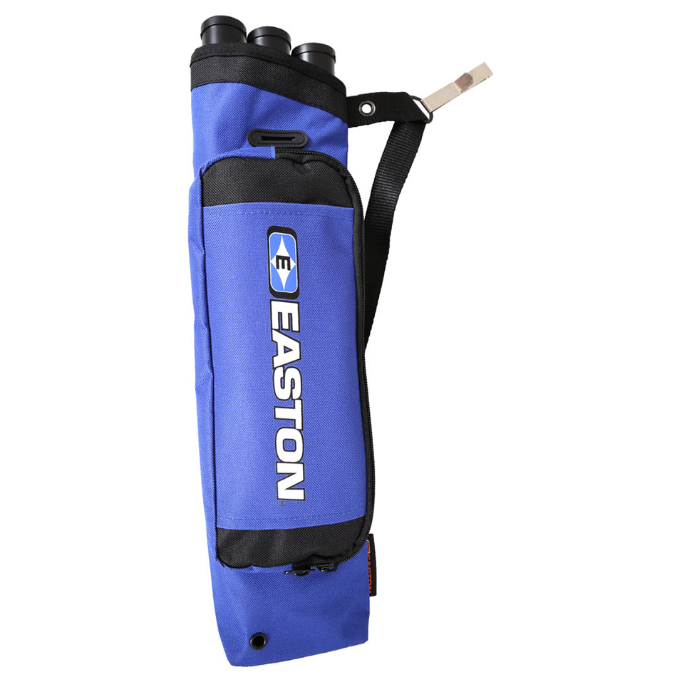 Easton Flipside 3-Tube Hip Quiver Blue Hook and Loop Pockets RH/LH