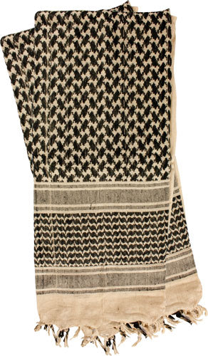 Red Rock Tactical Shemagh Wrap Khaki and Black
