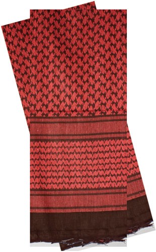 Red Rock Tactical Shemagh Wrap Red and Black