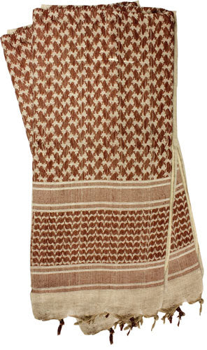 Red Rock Tactical Shemagh Wrap Tan and Brown