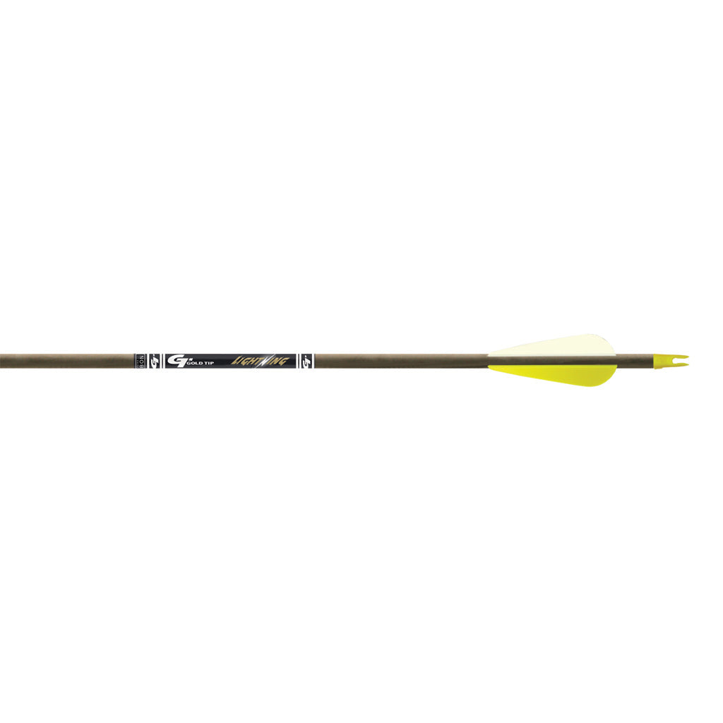Gold Tip Lightning Arrows 2.5in. Vanes Black 6pk.