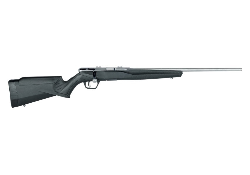 Savage Arms 70202 B Series FVSS Full Size 22 LR 10+1 21" Matte Heavy Button Rifled Barrel, Matte Drilled & Tapped Stainless Steel Receiver, Matte Black Fixed Synthetic Stock, Right Hand