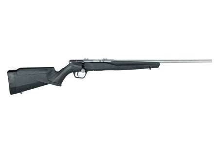 Savage Arms 70202 B Series FVSS Full Size 22 LR 10+1 21" Matte Heavy Button Rifled Barrel, Matte Drilled & Tapped Stainless Steel Receiver, Matte Black Fixed Synthetic Stock, Right Hand