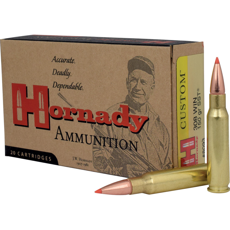 Hornady Custom Super Shock Tip 150 Grain .308 Win / 7.62x51mm 2820 fps