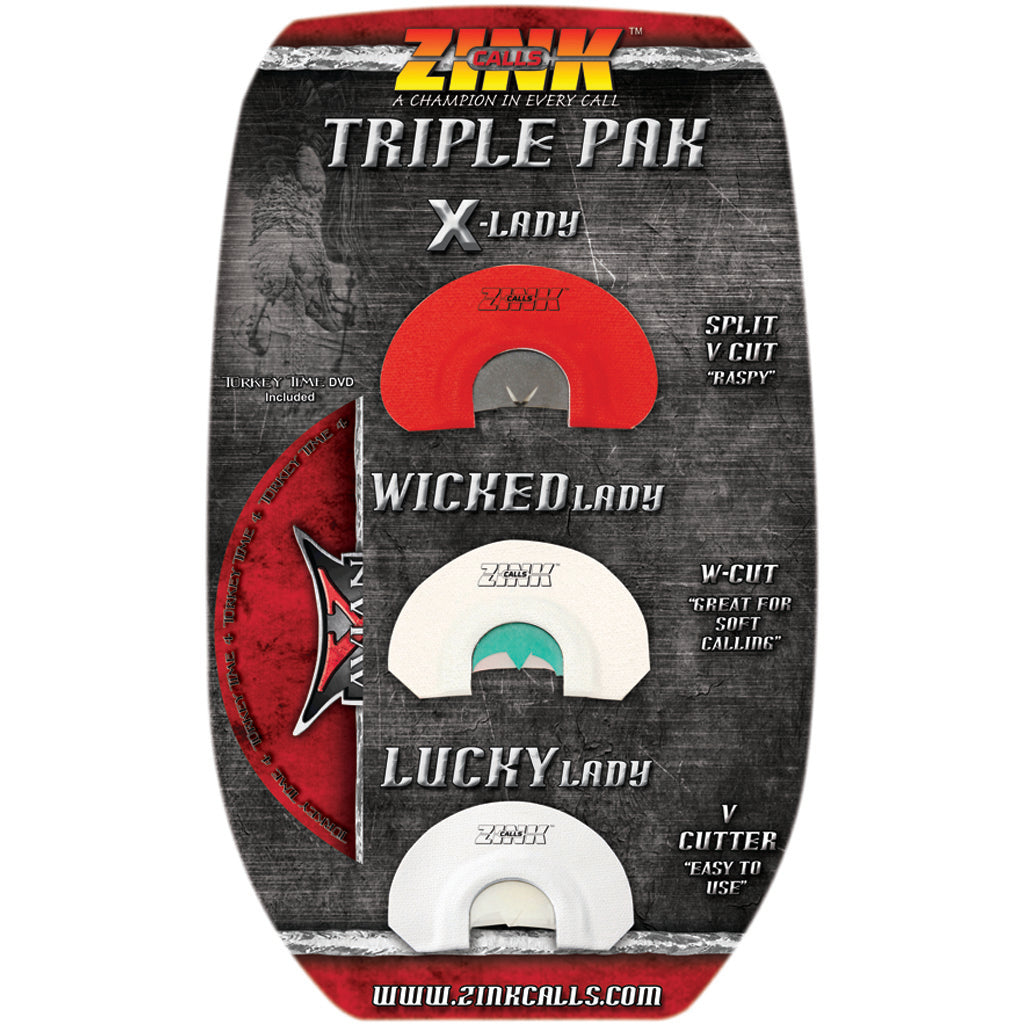 Zink Triple Pack Turkey Diaphragm Calls 3 pk.