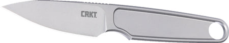 CRKT Hangti 1.68 Inch Drop Point Titanium Fixed Blade Knife and Sheath