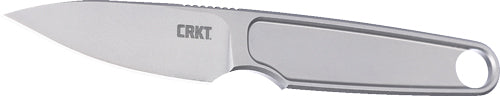 CRKT Hangti 1.68 Inch Drop Point Titanium Fixed Blade Knife and Sheath