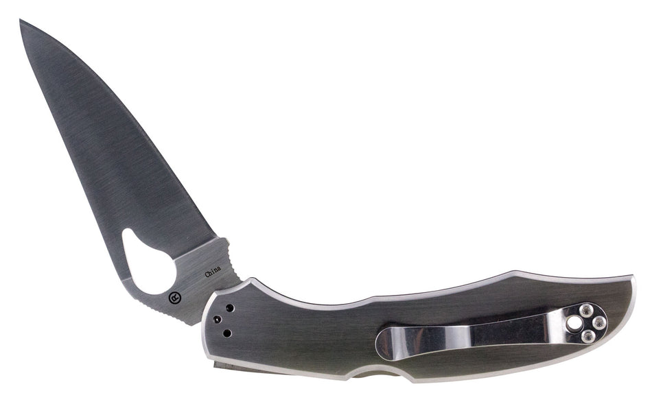 Spyderco Byrd Cara Cara 2 Folding Pocket Knife BY03P2 3.75" 8Cr13MoV Spear Point Plain Edge Stainless Handle