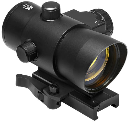 NcStar DLB140R Black Anodized 1x 3 MOA 40mm Red Dot Sight Integrated Laser Combo