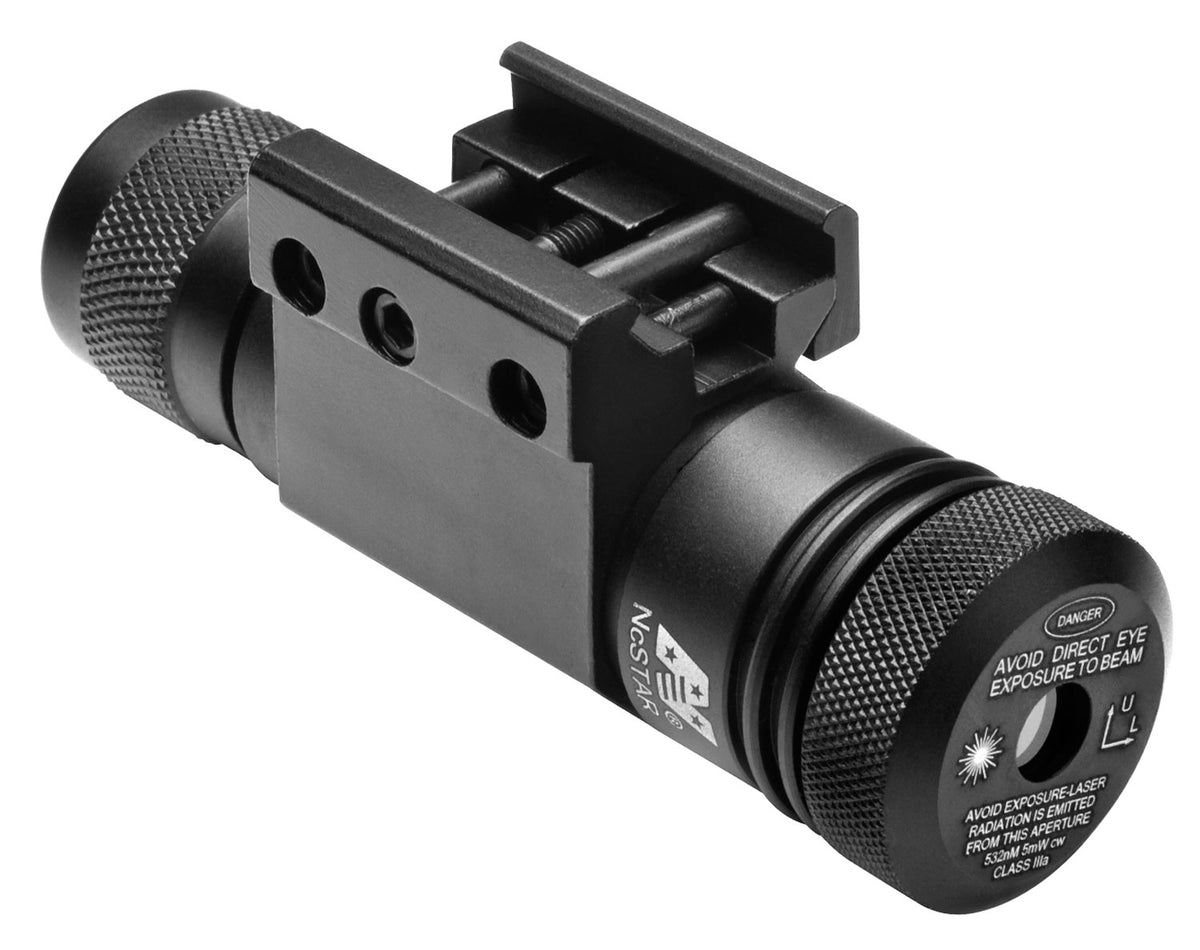 NcStar Green Laser with Weaver Style Picatinny Mount Anodized Black