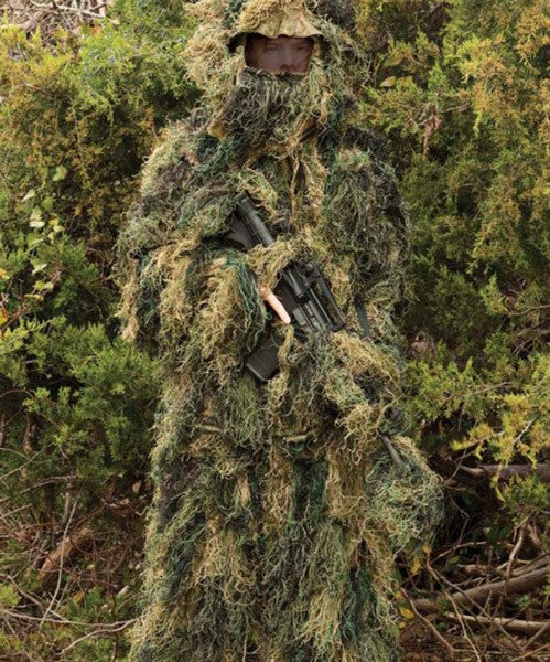Red Rock Adult Woodland Ghillie Suit 5 Piece XL XXL