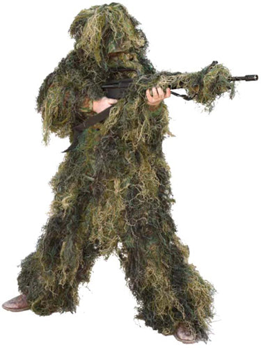 Red Rock Woodland Camo Youth Medium 5 Piece Ghillie Suit