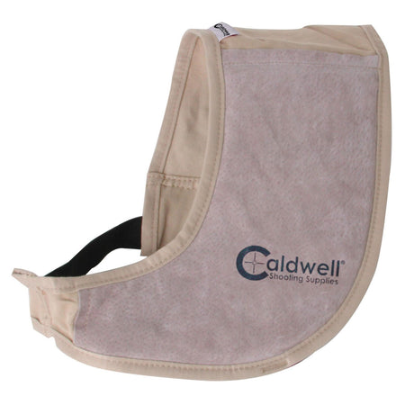 Caldwell PAST Field Recoil Shield 350010 Tan Cloth and Leather Pad Ambidextrous Hook and Loop Closure