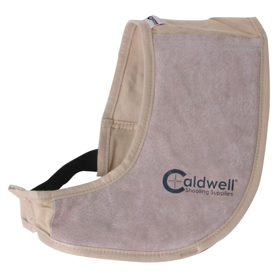 Caldwell PAST Field Recoil Shield 350010 Tan Cloth and Leather Pad Ambidextrous Hook and Loop Closure