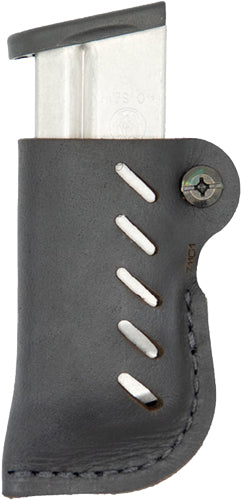 VersaCarry Black Leather Mag Holder Single Stack FlexVent Technology