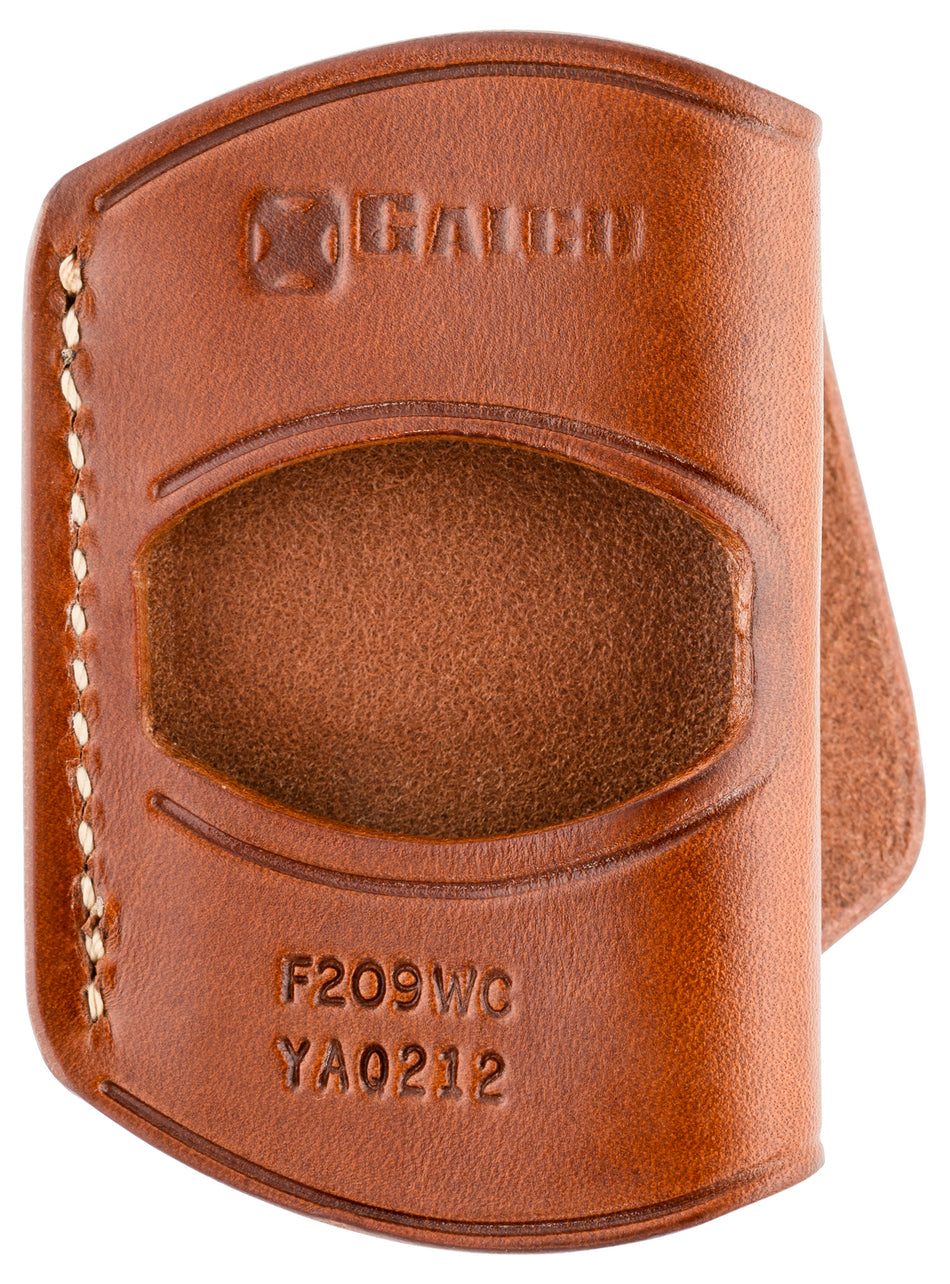 Galco YAQ212 Yaqui Slide OWB Tan Leather Holster with Tension Screw, Fits 1911 3-5" Barrel, Right Hand
