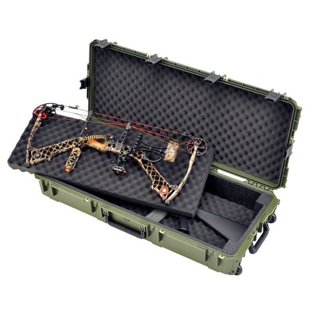 SKB iSeries Double Bow and Rifle Watertight Hard Case Green 42 in.