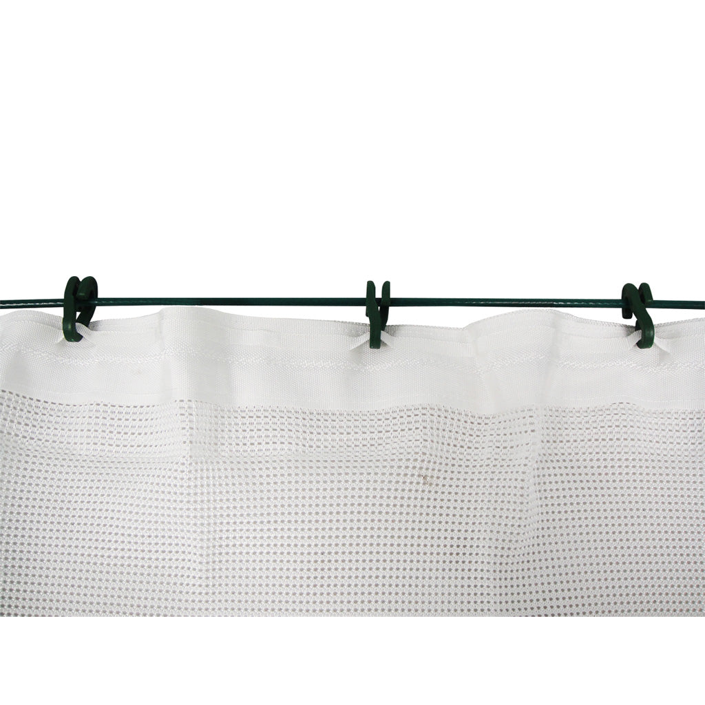 BCY White Archery Backstop Netting 30 ft. x 10 ft. with Hardware