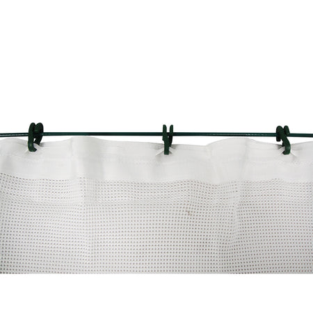 BCY White Archery Backstop Netting 30 ft. x 10 ft. with Hardware