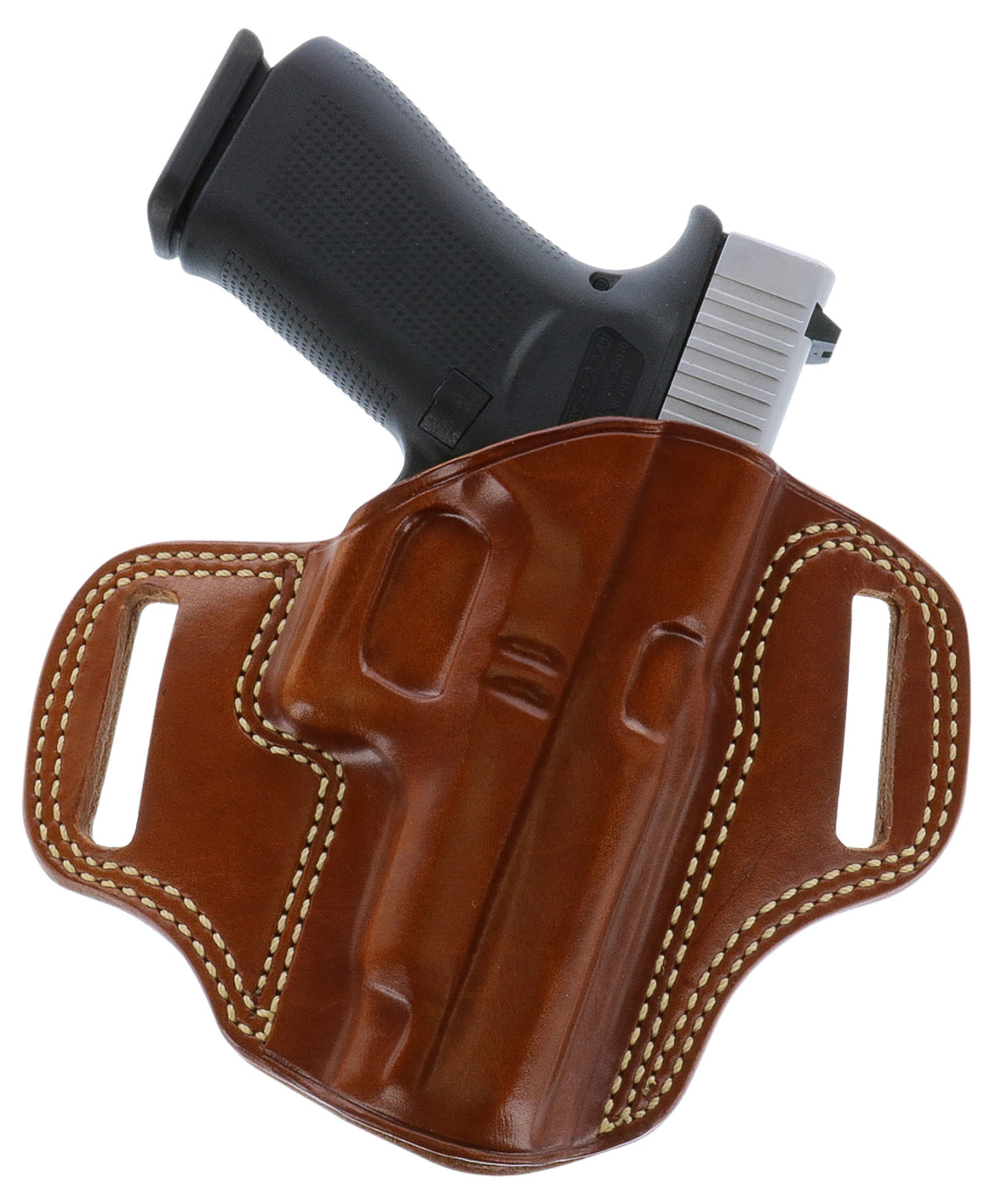 Galco Combat Master OWB Tan Leather Holster CM226 Fits Glock 19 23 Gen2-5 / CZ P-10C Right Hand