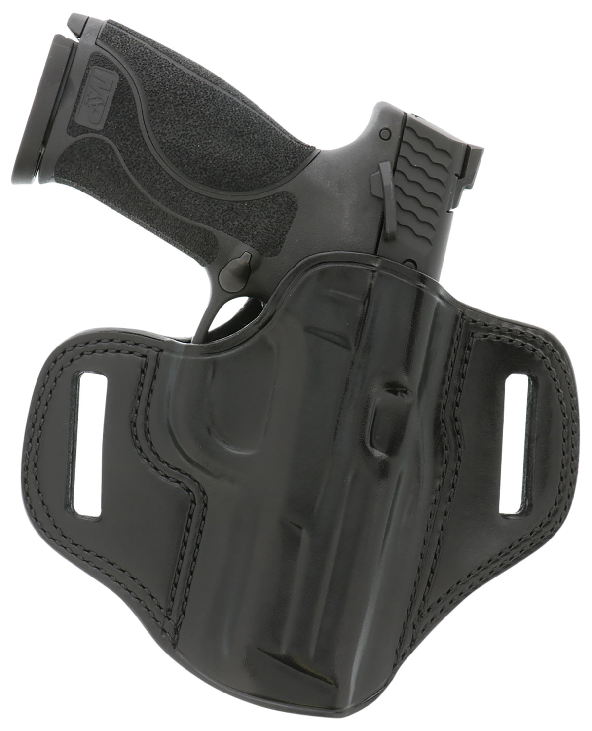 Galco Combat Master OWB Black Leather Holster CM224B Fits Ruger Security-9 Glock 17 22 Gen2-5 Right Hand