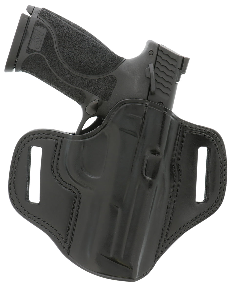 Galco Combat Master OWB Black Leather Holster CM224B Fits Ruger Security-9 Glock 17 22 Gen2-5 Right Hand