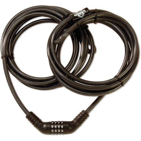 Lasso Touring Security Locking Cable with Keys and Combination Lock