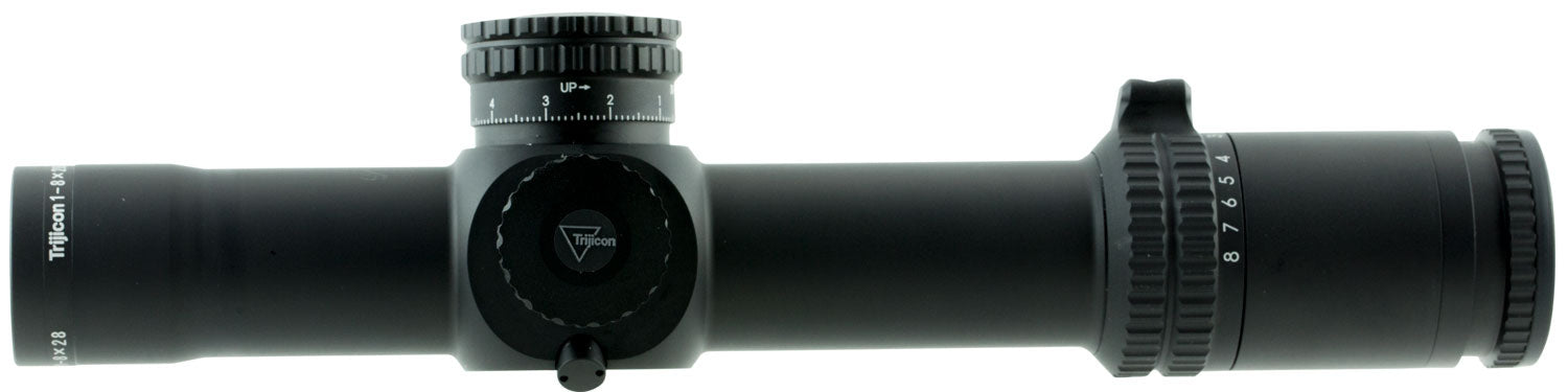 Trijicon AccuPower 1-8x28mm First Focal Plane 34mm Tube Illuminated Green Segmented Circle Mil Scope Black Finish