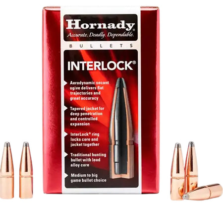 Hornady InterLock 405 Cal .411 300gr Spire Point Bullets 50/Box