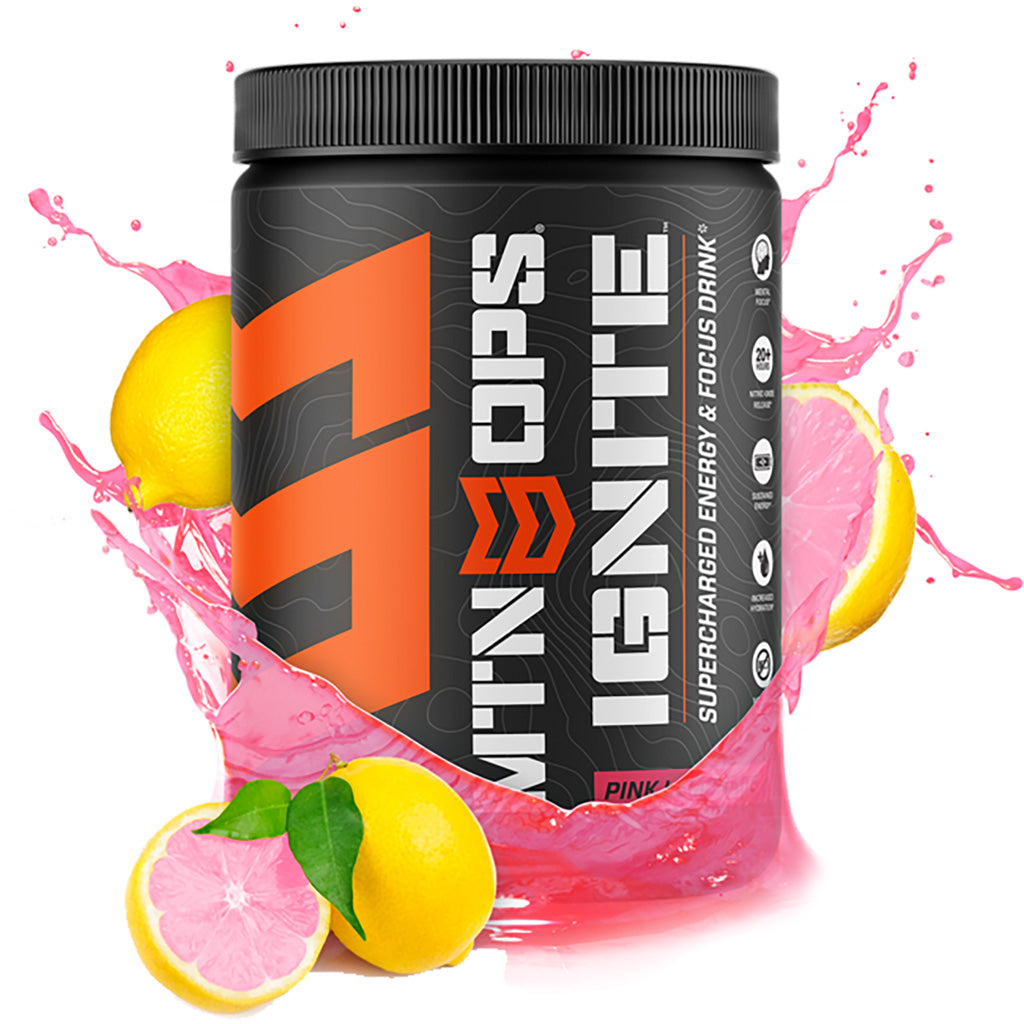 MTN OPS Ignite Pink Lemonade Amino Acid Energy Focus Supplement