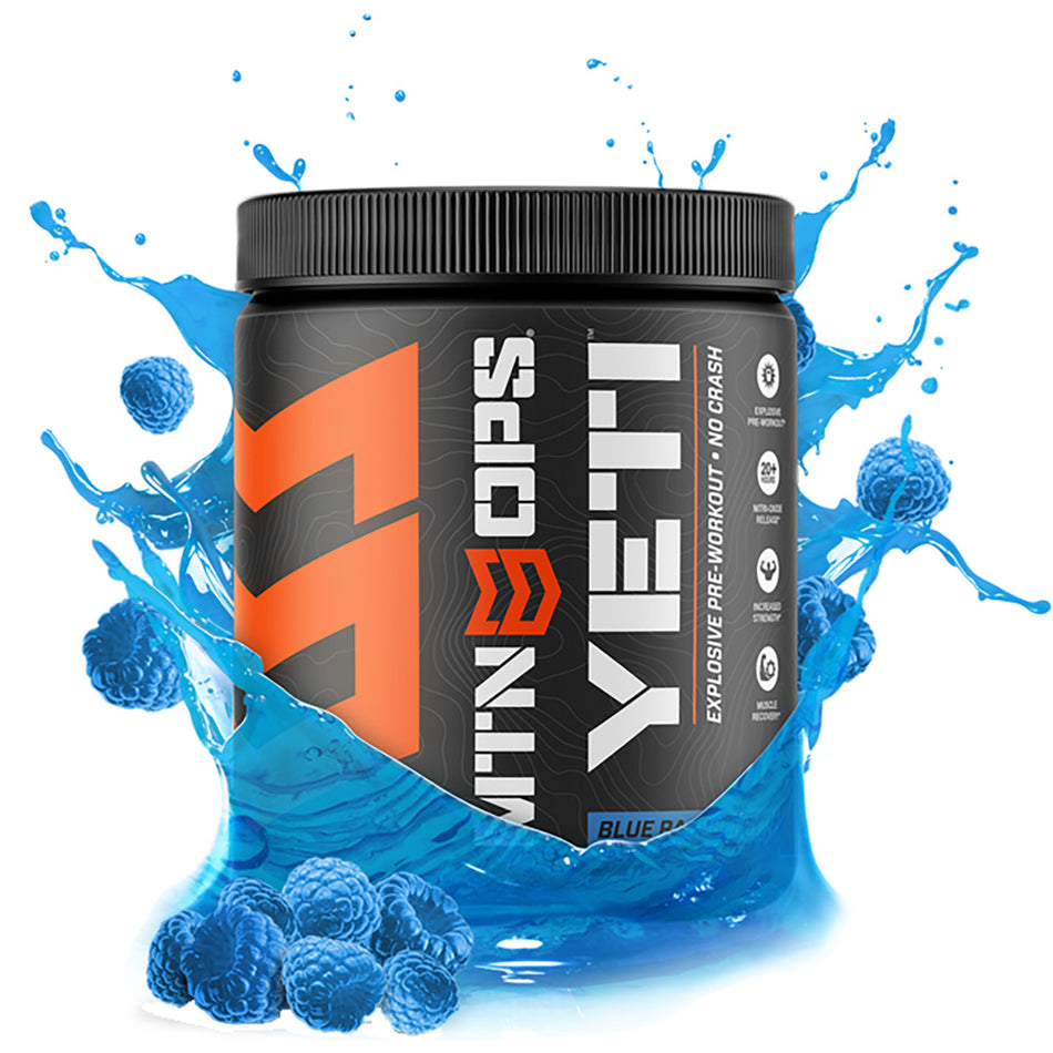 MTN OPS Yeti Watermelon Explosive Energy Preworkout Powder
