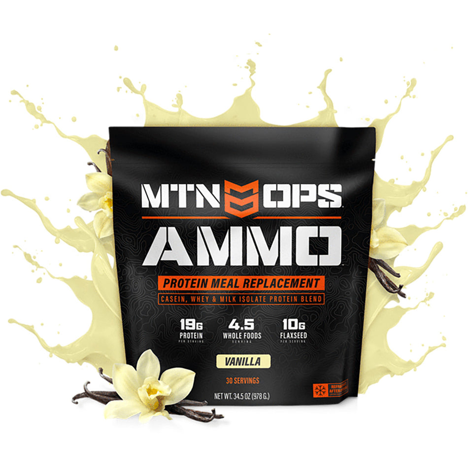 MTN OPS Ammo Whey Protein Vanilla Nutritional Supplement
