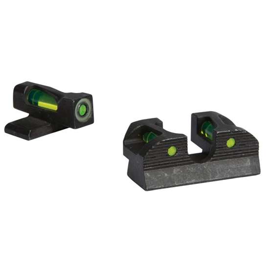 XRay1 Enhanced Day Sights No6 Green Front No6 Green Rear No6 Black Rear Round Notch