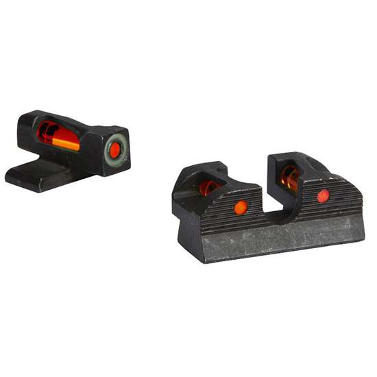 XRay1 Enhanced Day Sights No8 Red Front No8 Red Rear No8 Black Rear Round Notch