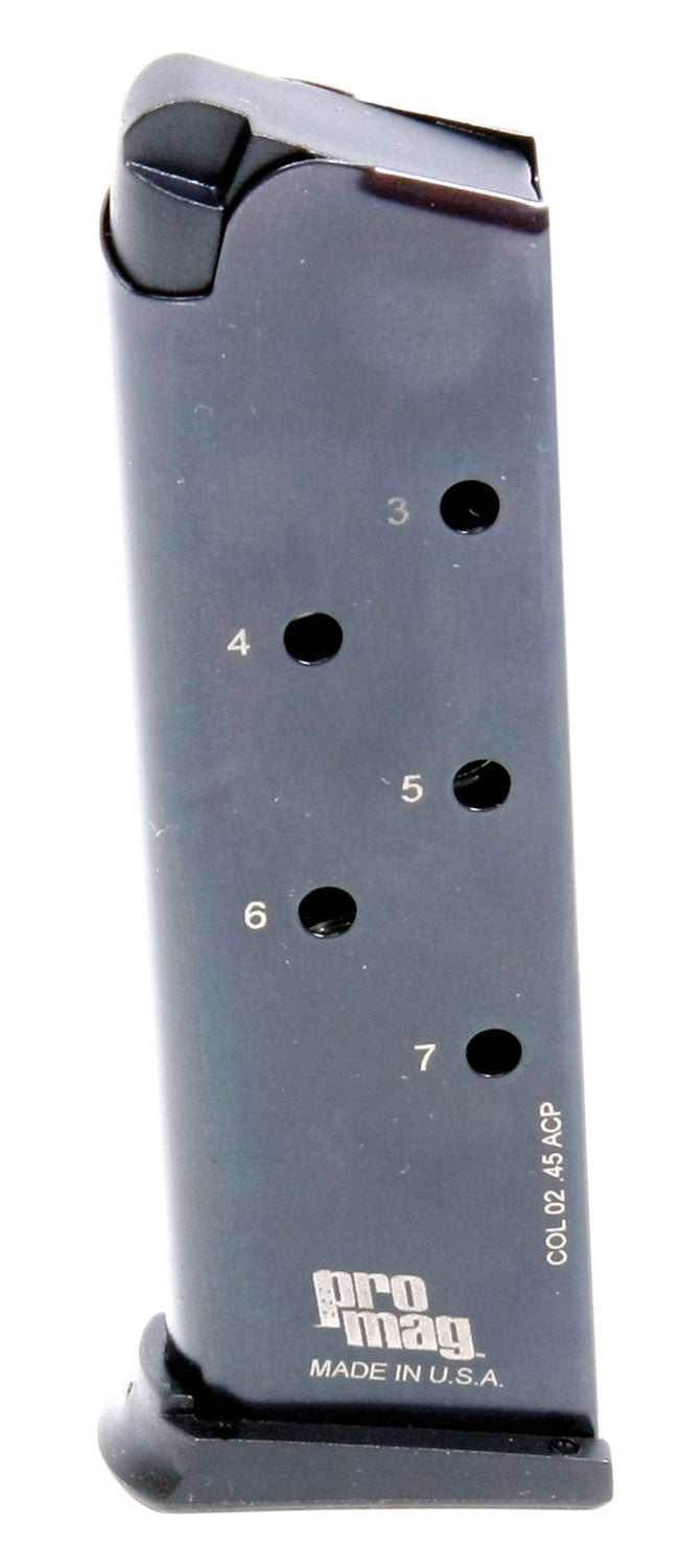 ProMag COL02 Blued Steel 7rd 45 ACP Magazine 1911 Government Pistol