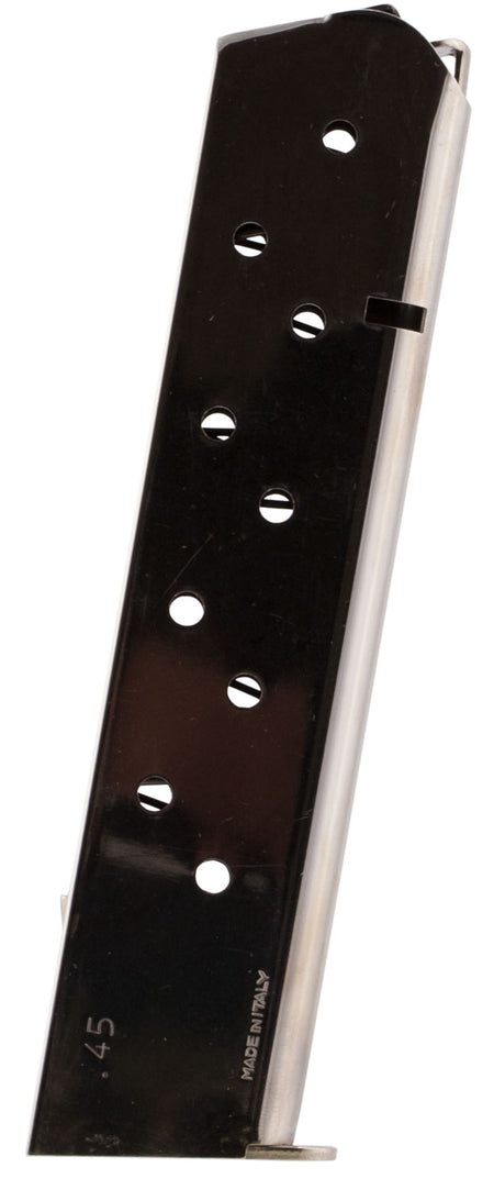 Mec-Gar MGCG4510N Nickel 10-Round .45 ACP Extended Magazine Fits 1911 Government