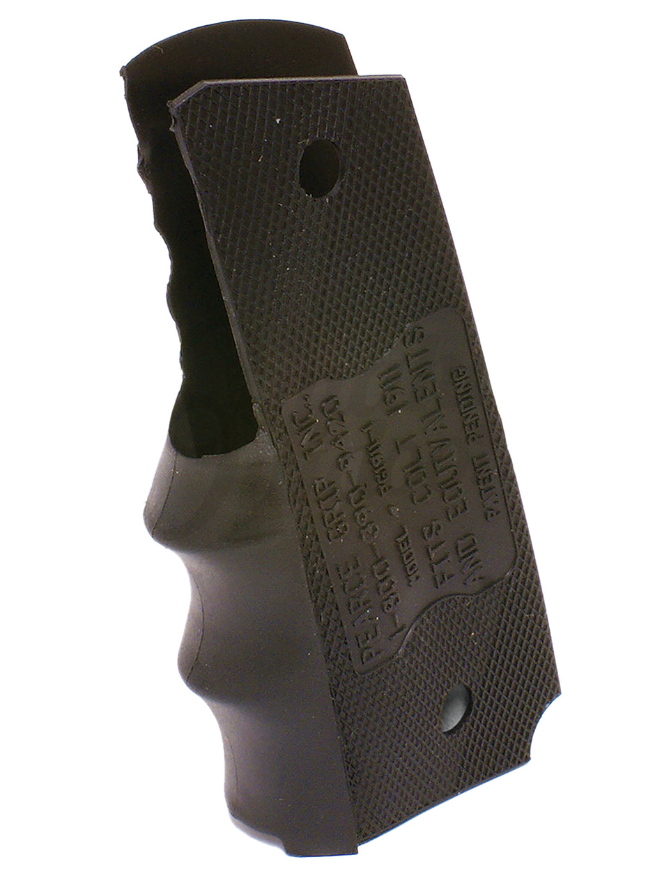 Pearce Grip PG19111 Finger Groove Insert Black Rubber for 1911 Government Pistol