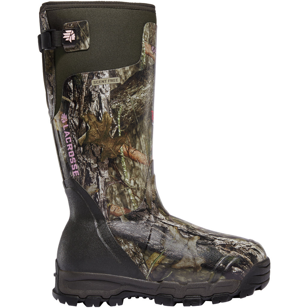 LaCrosse Womens Alphaburly Pro Cold Weather Boot Mossy Oak Country 1600g Size 7